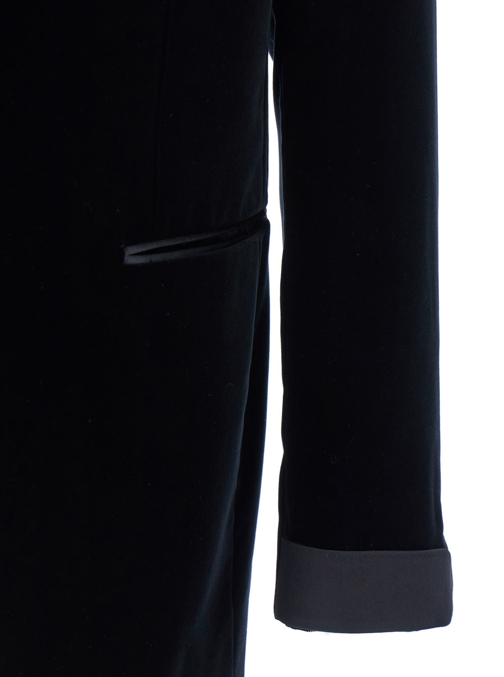 Tom Ford Shelton Tuxedo Jacket In Velluto Con Collo In Raso In Black