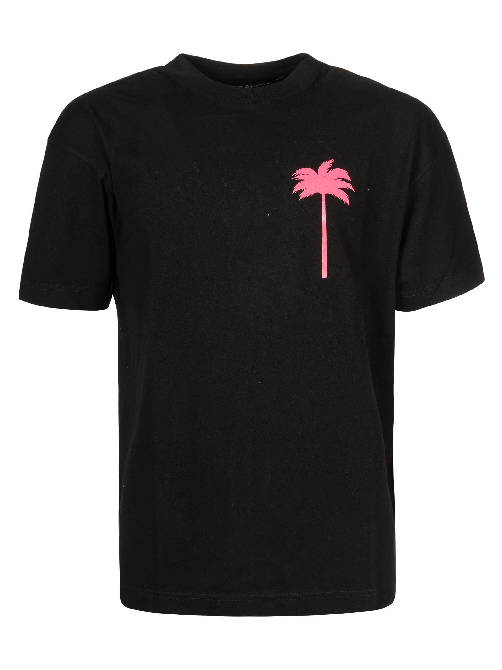 palm angels pink palm tree t shirt