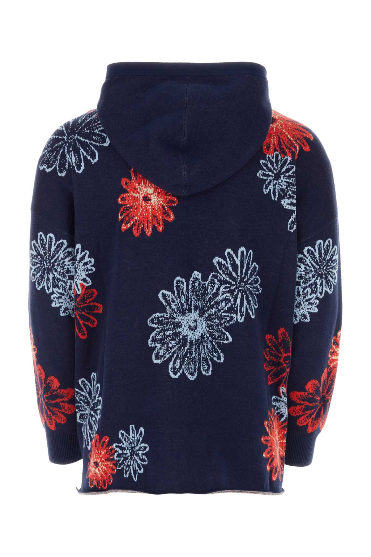 Bluemarble Embroidered Cotton Blend Sweater In Nav