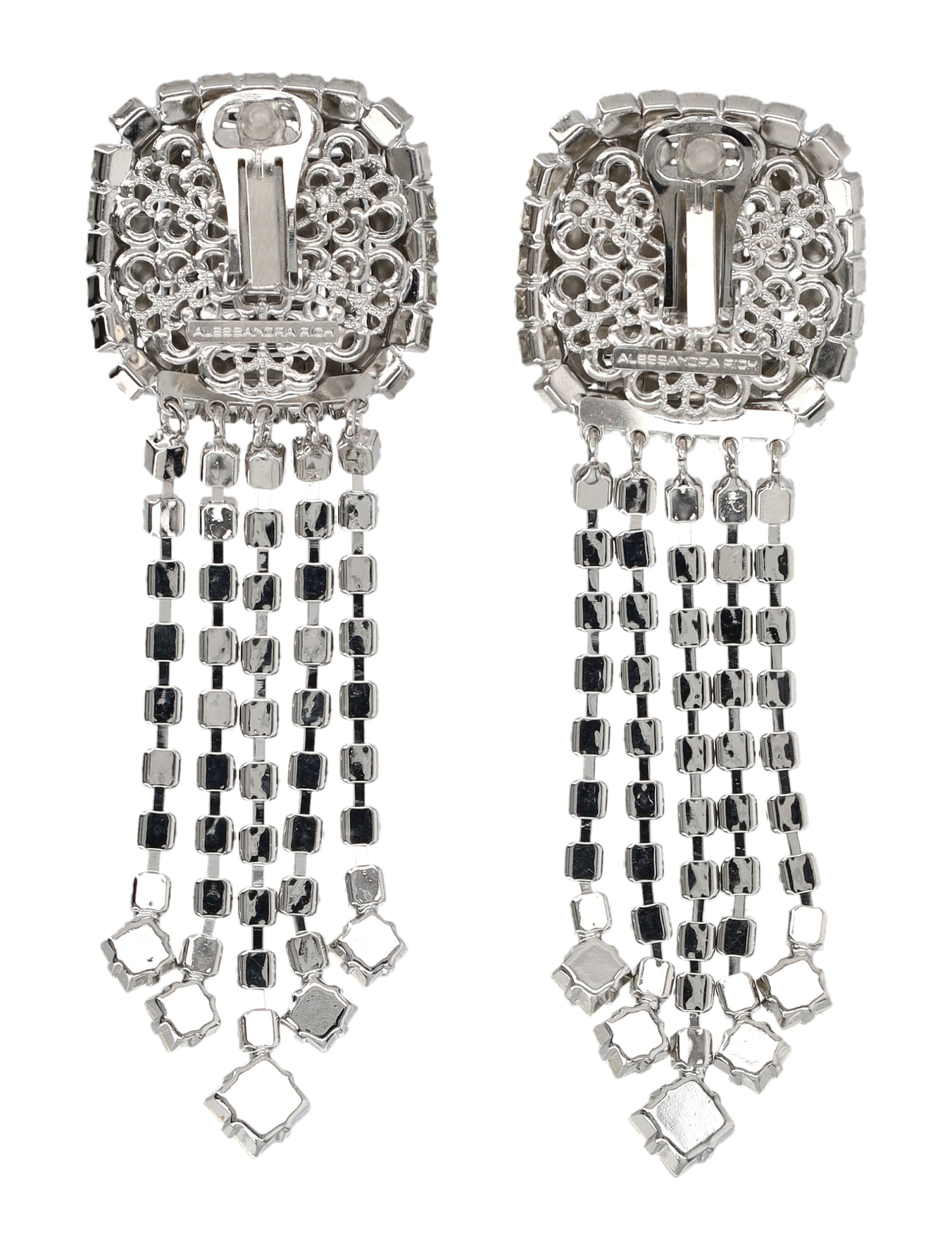 Shop Alessandra Rich Earring Square Crystal