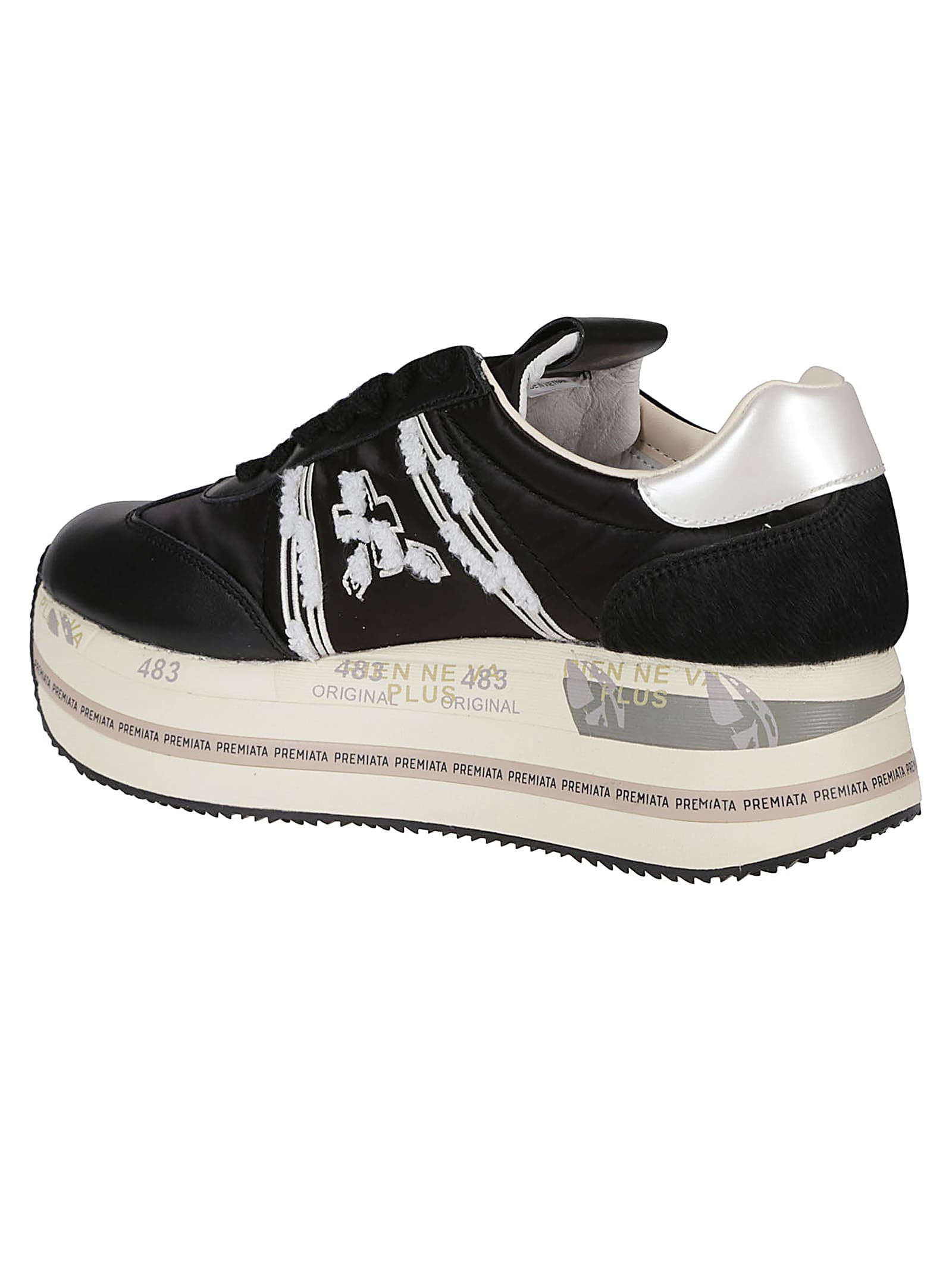 Shop Premiata Beth Sneakers In Nero