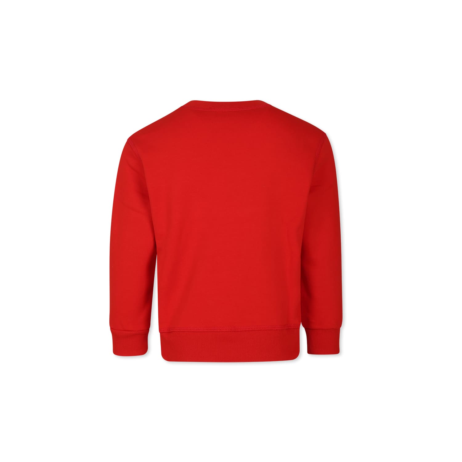 Shop Dsquared2 Red Sweatshirt For Boy With Black Logo