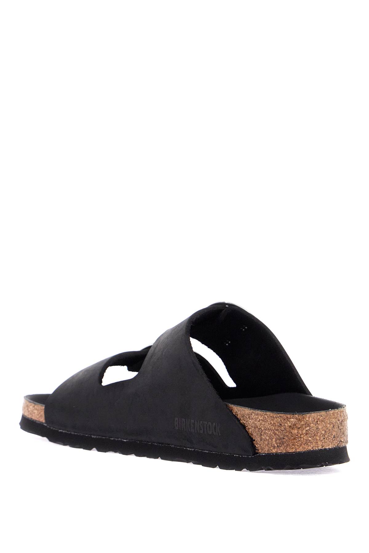 Birkenstock Big Buckle Arizona Slides In Black