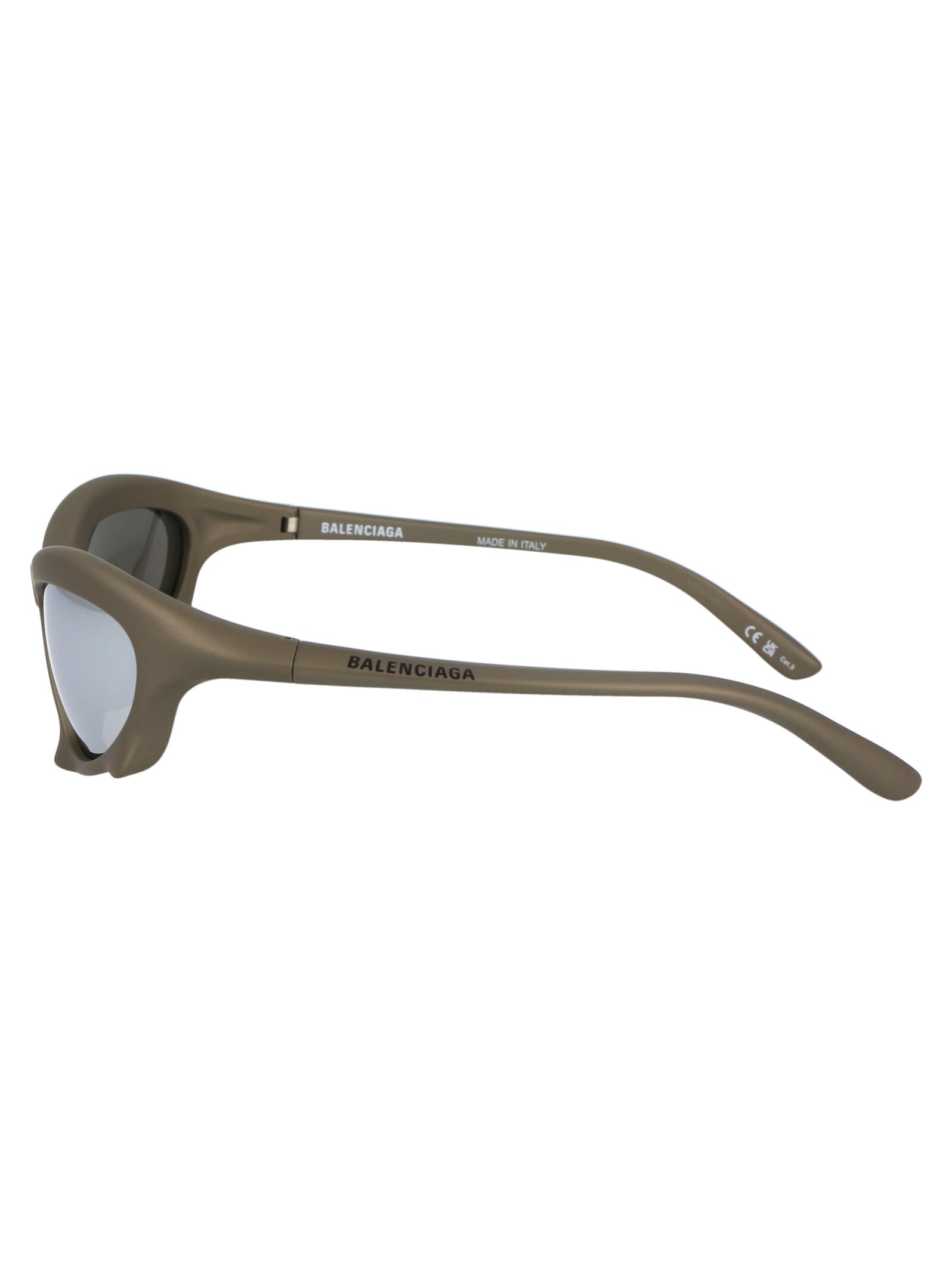 Balenciaga Bb0229s Sunglasses In 002 Ruthenium Ruthenium Silver