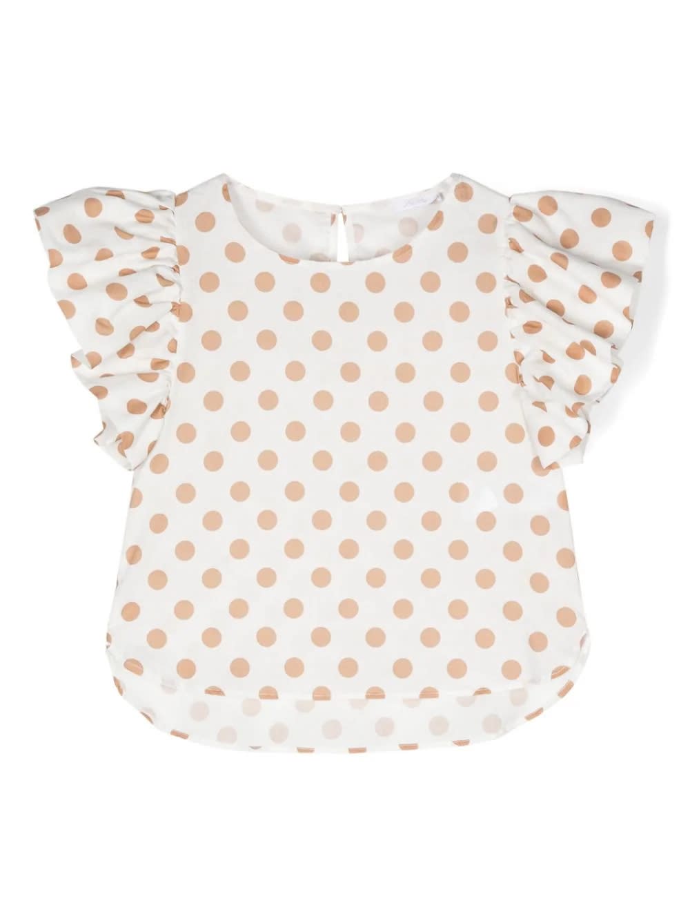Miss Grant Kids' Blusa A Pois In White