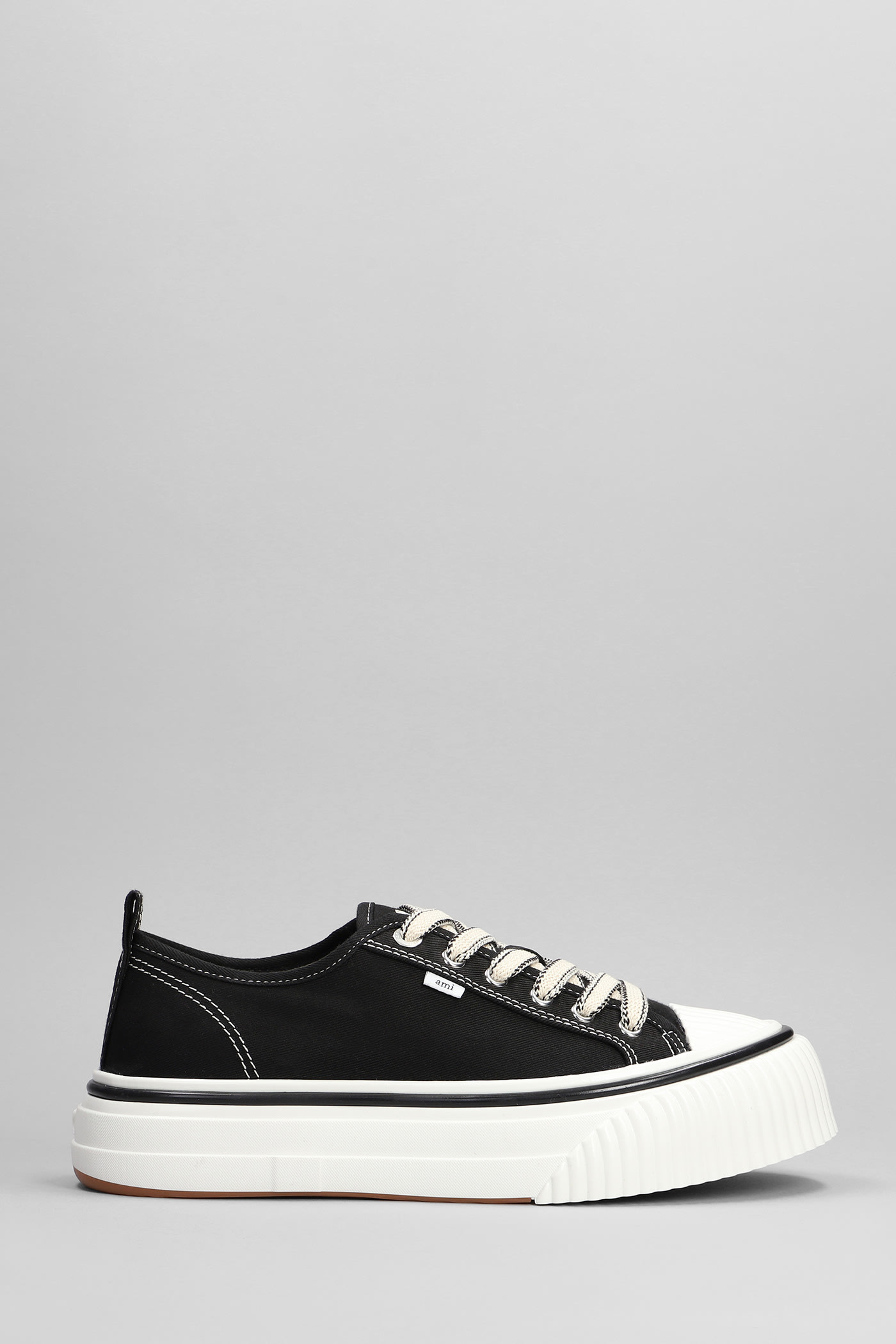 Sneakers In Black Cotton