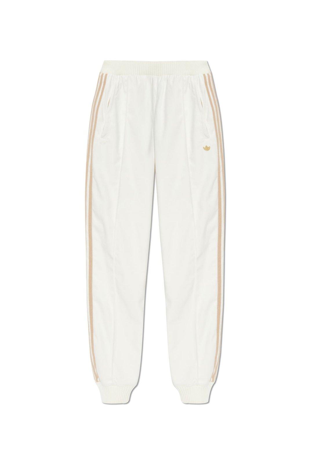 Shop Adidas Originals Velvet Tp Pants In Owhite