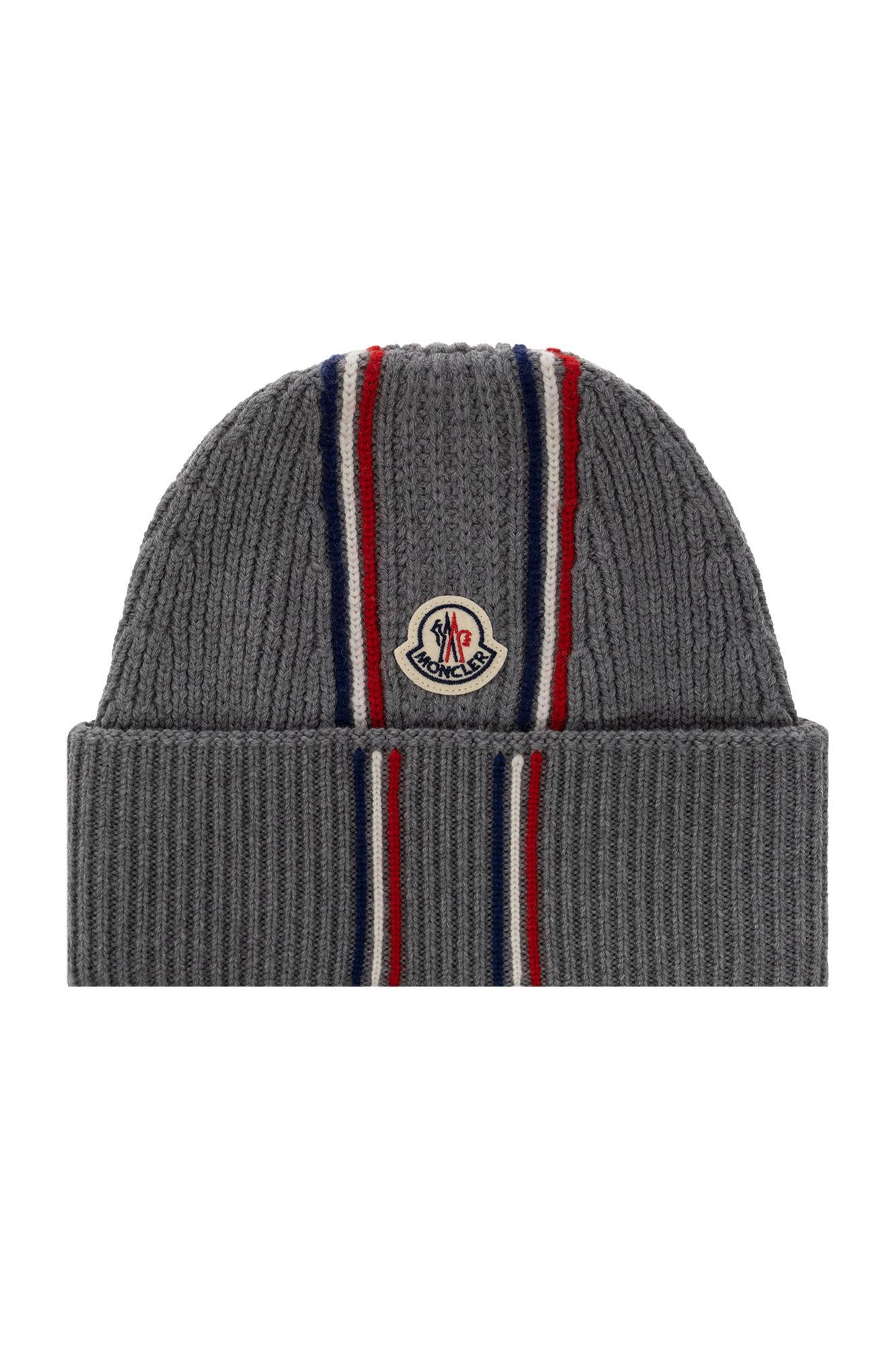 Moncler Beanie With Logo Patch
