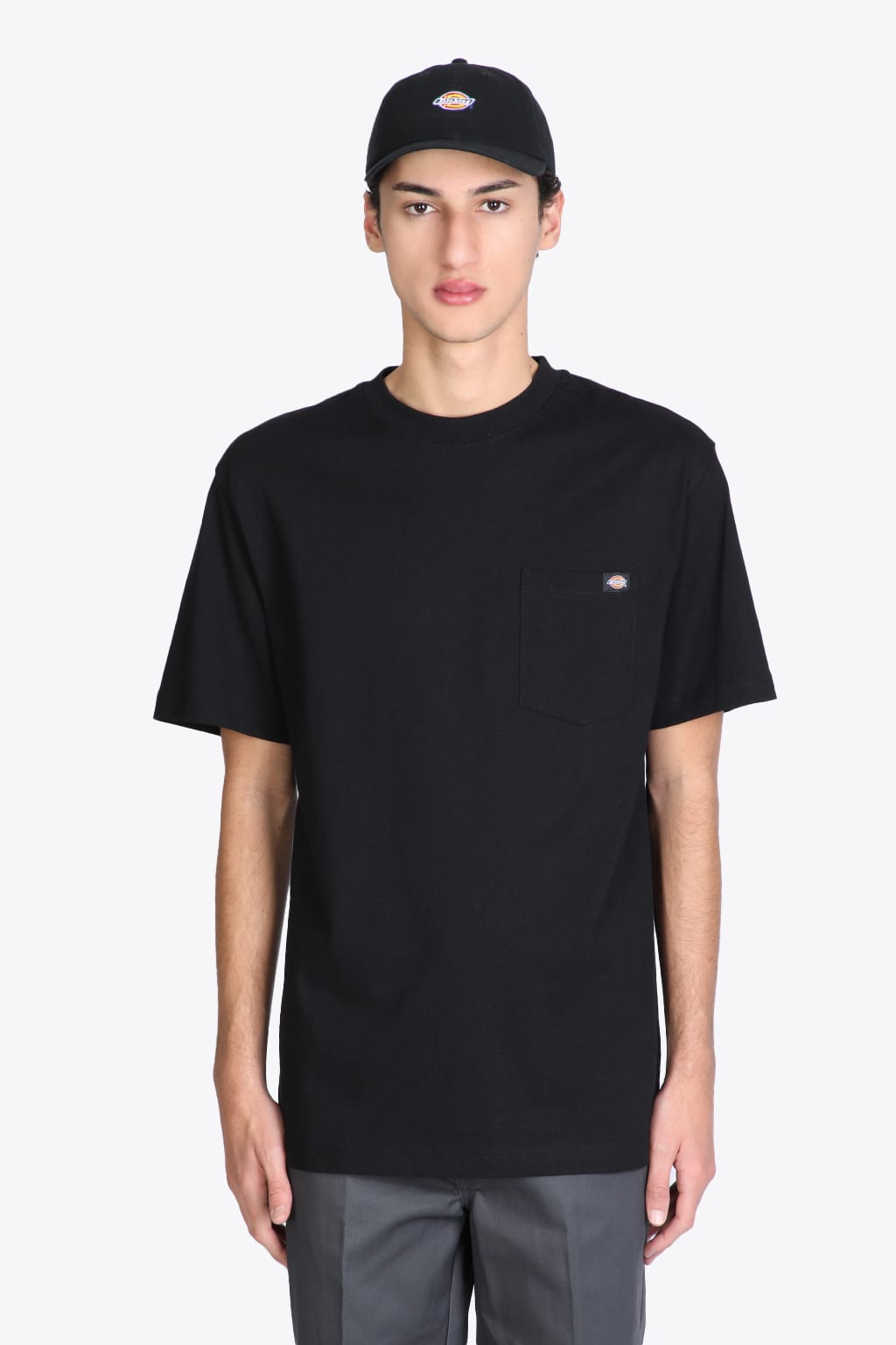 Dickies Porterdale Black cotton t-shirt with chest pocket - Porterdale