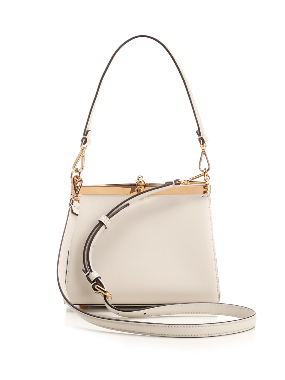 Shop Etro Vela Mini Shoulder Bag In Bianco Ghiaccio