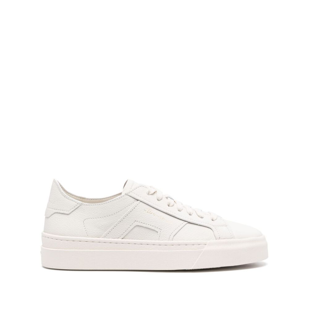 Shop Santoni Sneakers In Neutrals