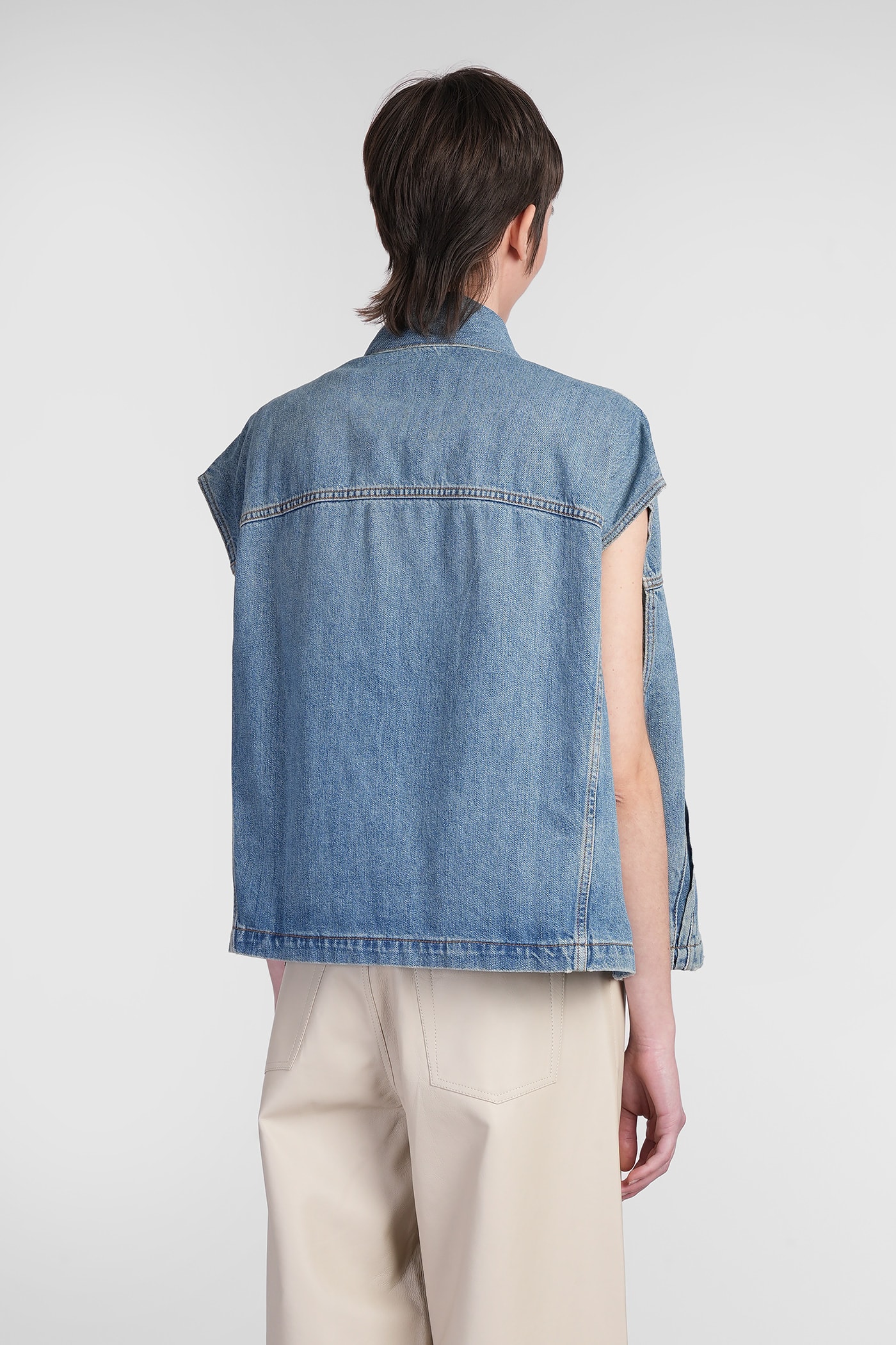 HAIKURE GAIL DENIM JACKETS IN BLUE DENIM