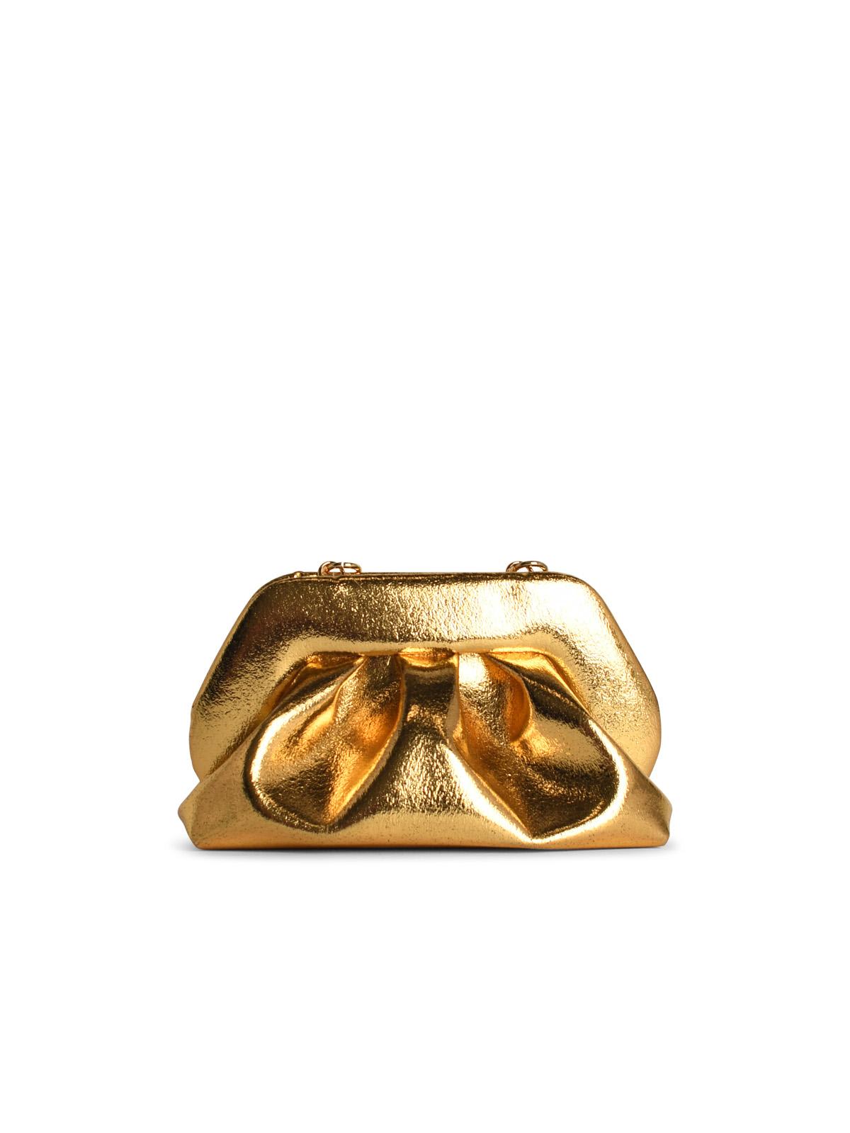 Shop Themoirè Tia Gold Palm Bag