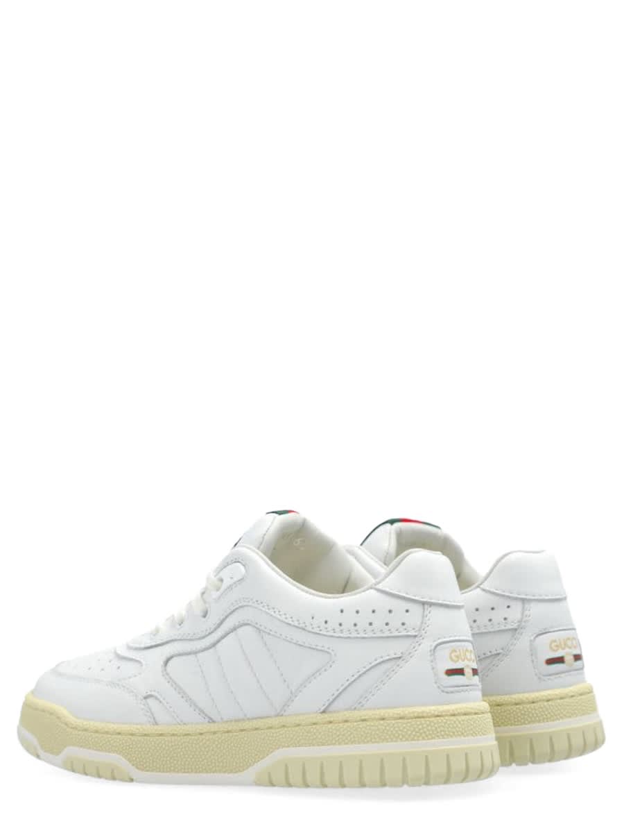 Gucci Leather Sneakers In White