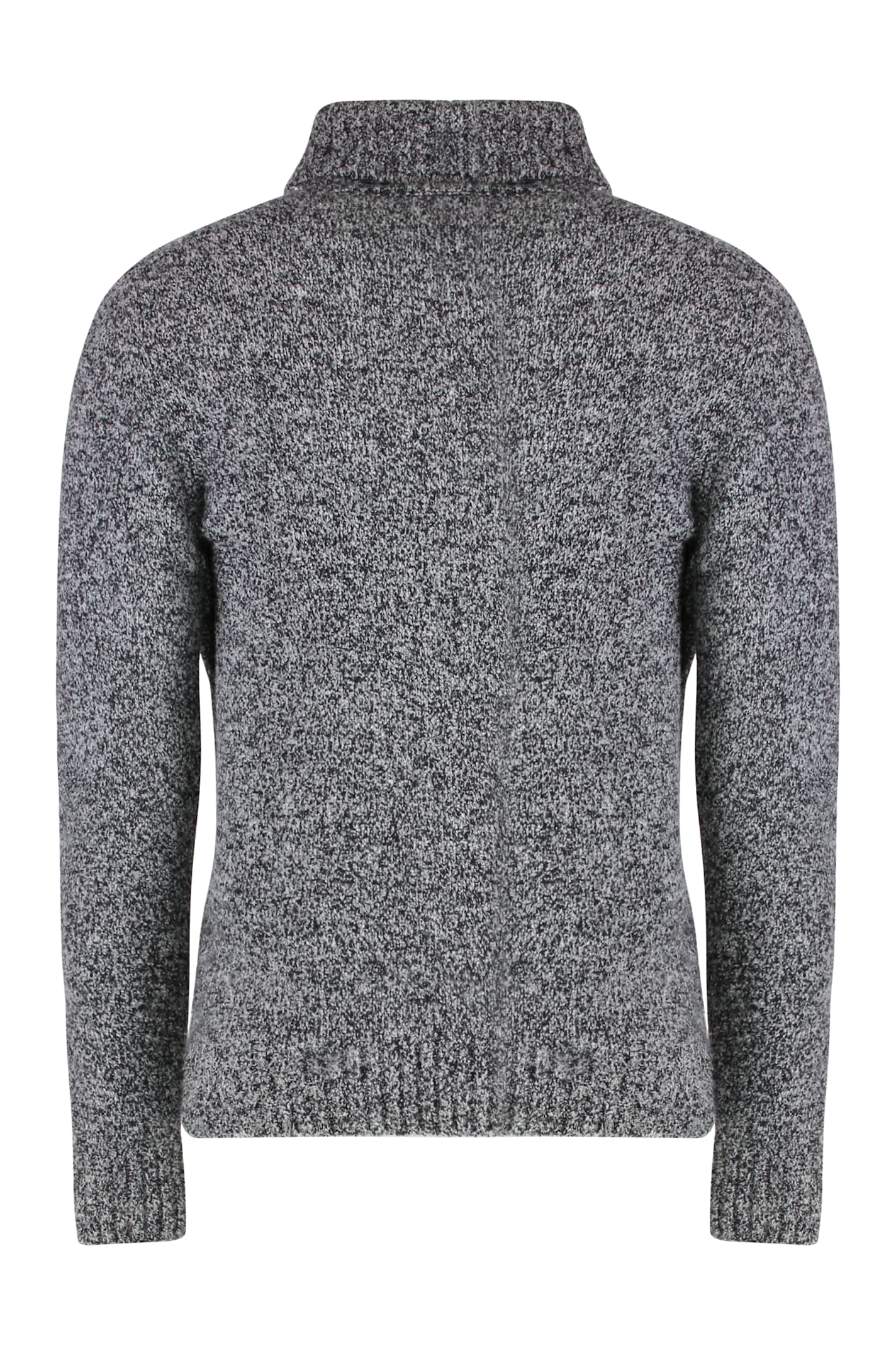 Moorer Gordon Wool And Cachemire Turtleneck Pullover In Gray