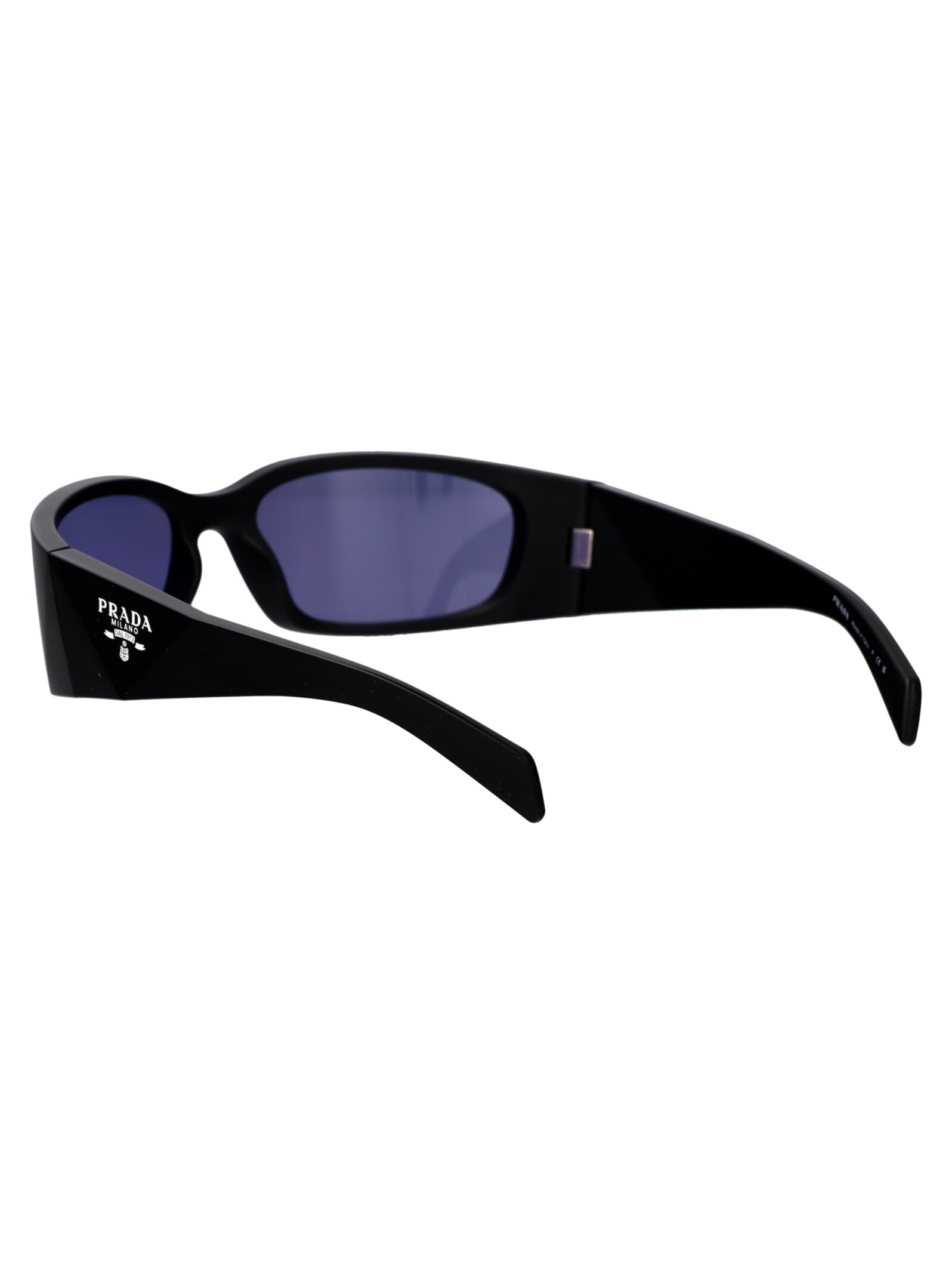 Shop Prada 0pr A19s Sunglasses In 1bo40g Matte Black