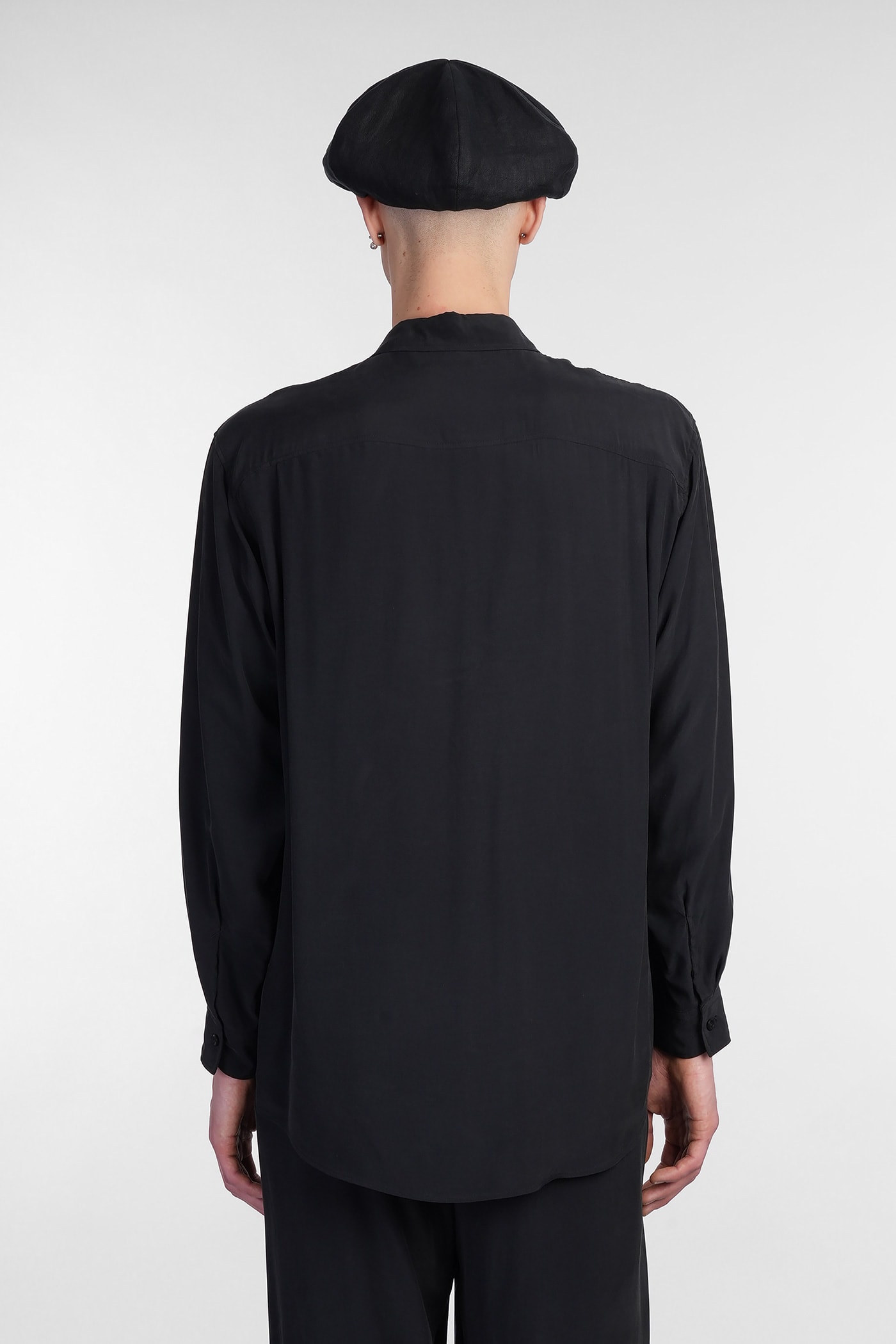 Attachment Shirt In Black Polyamide Polyester In Black