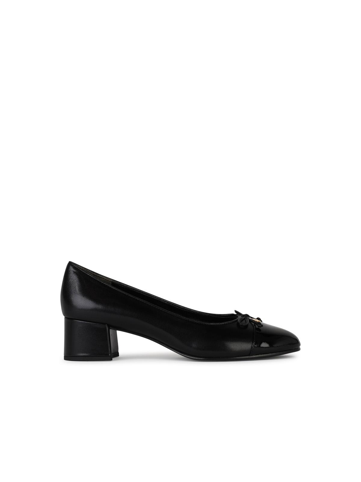 Shop Tory Burch Black Leather Ballet Flats