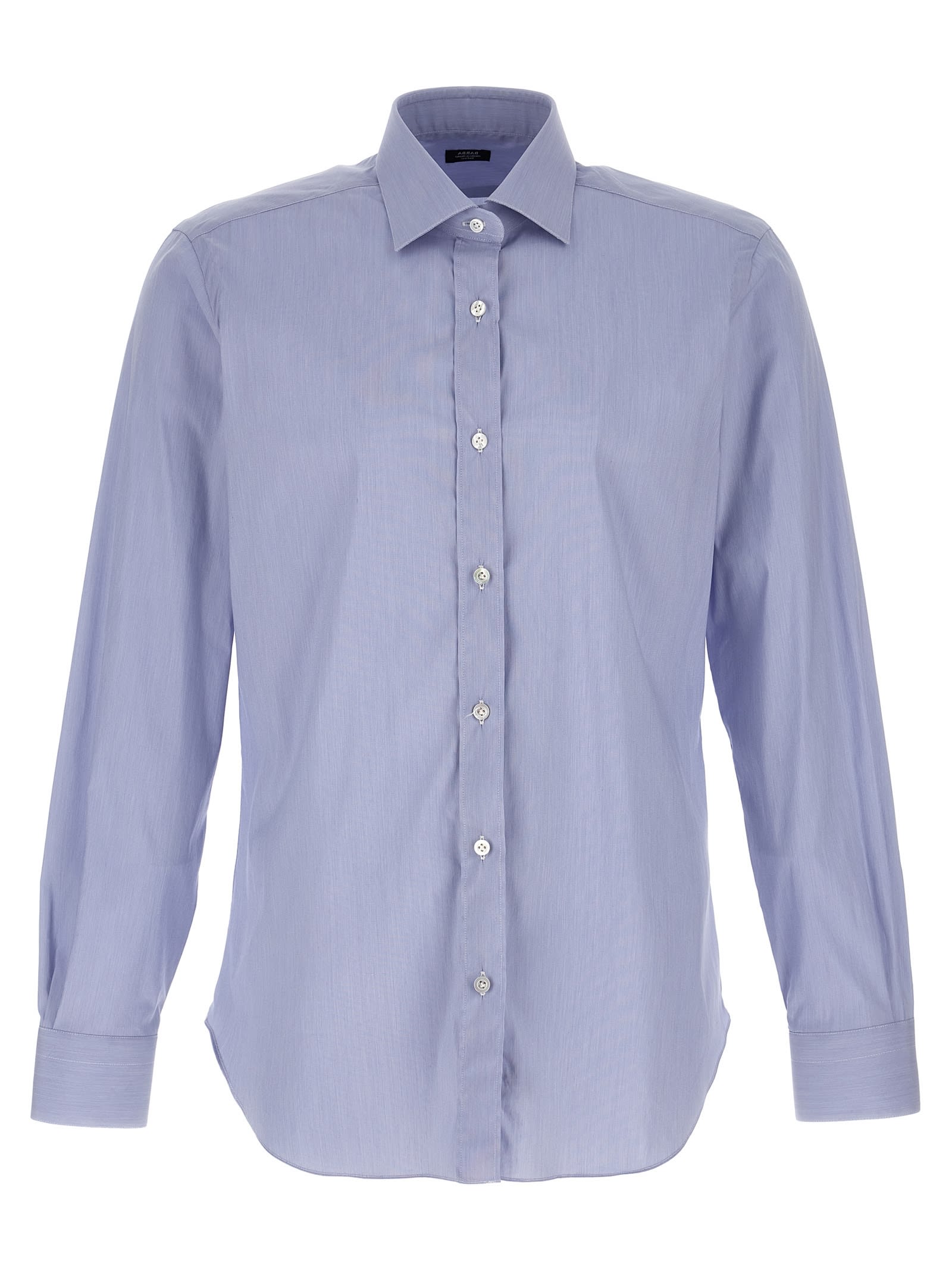 Shop Barba Napoli Fil A Fil Shirt In Light Blue