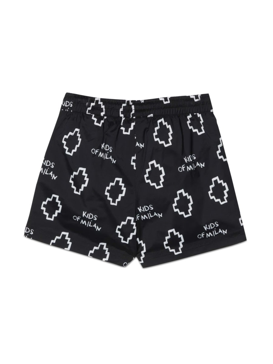 Marcelo Burlon County Of Milan Marcelo Burlon Toddler Boy Swim Trunks Black Size 6 Polyester In Black