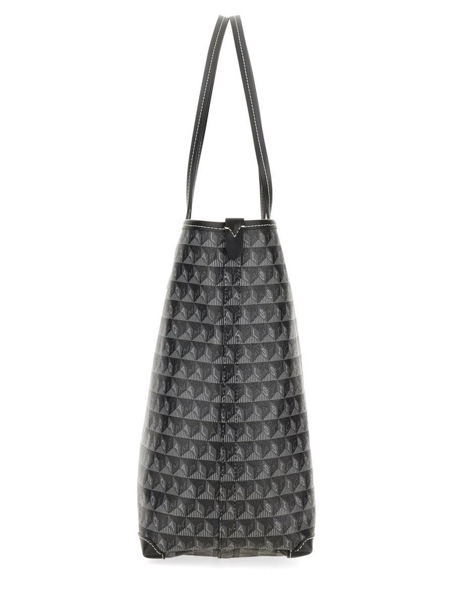 Anya Hindmarch I Am Plastic Bag Tote Bag In Black
