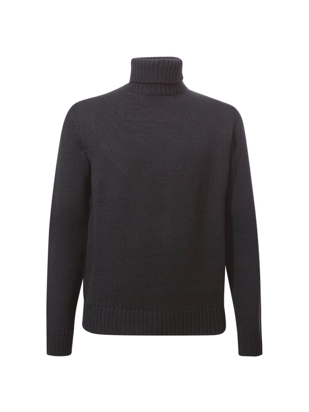 Shop Zanone Turtlenck In Black