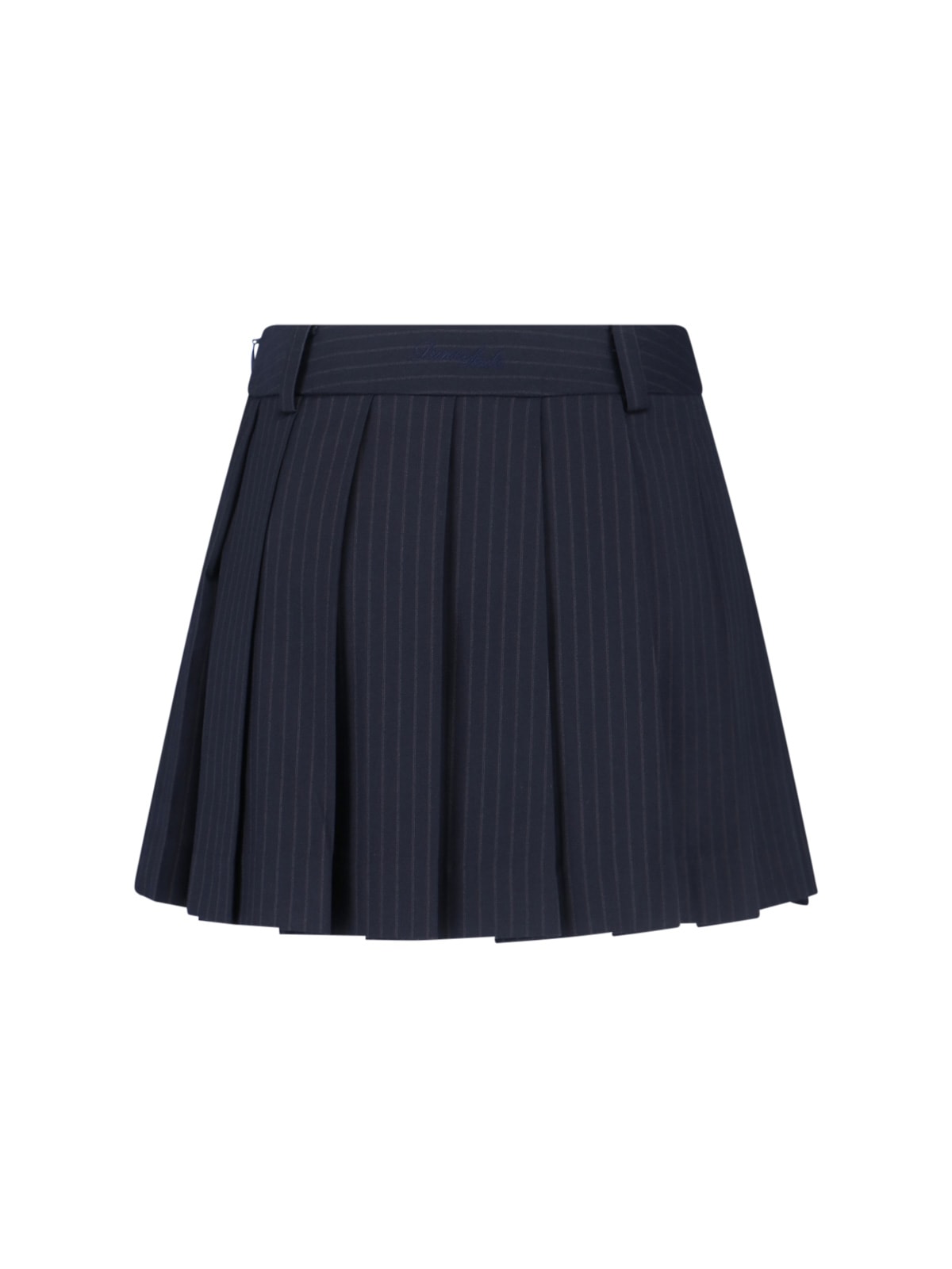 Dunst Pleated Mini Skirt In Blue