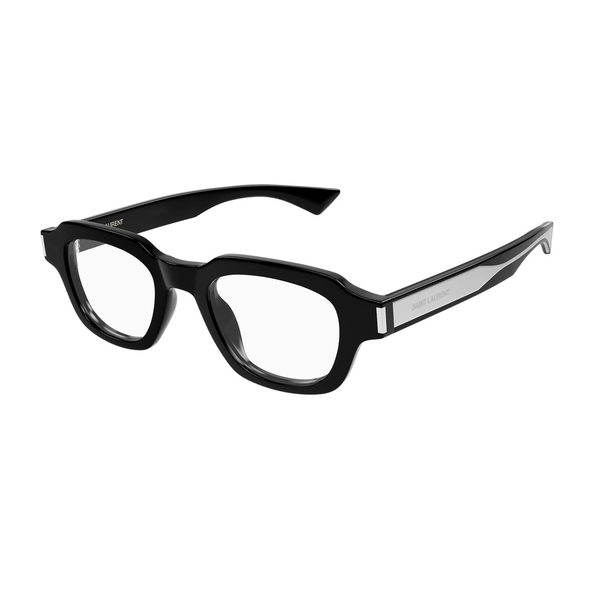 Saint Laurent Sl 791 Opt Linea Sl Logo 002 Havana Crystal Glasses In Brown