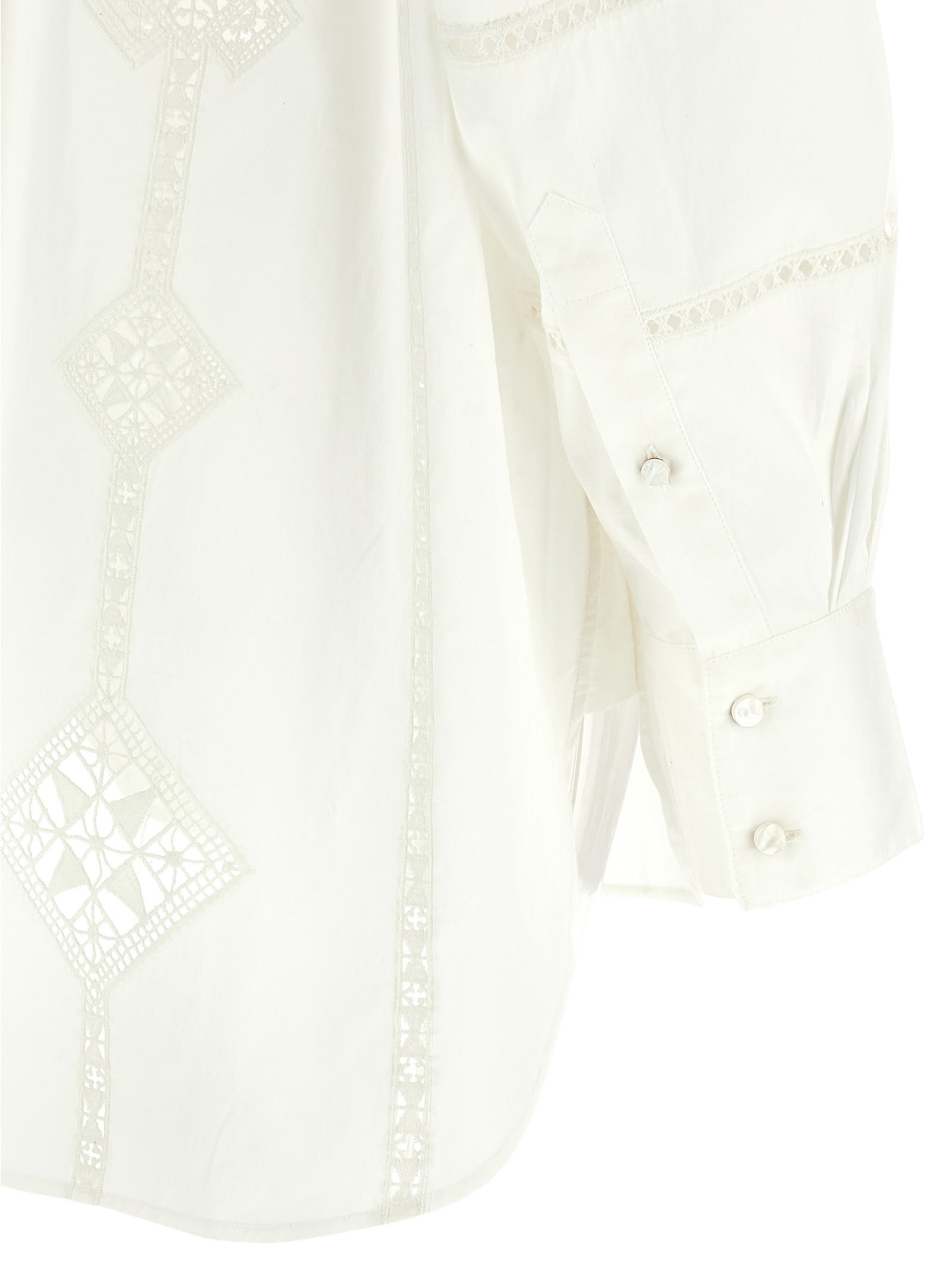 Isabel Marant Soeline Long-sleeved Shirt In White