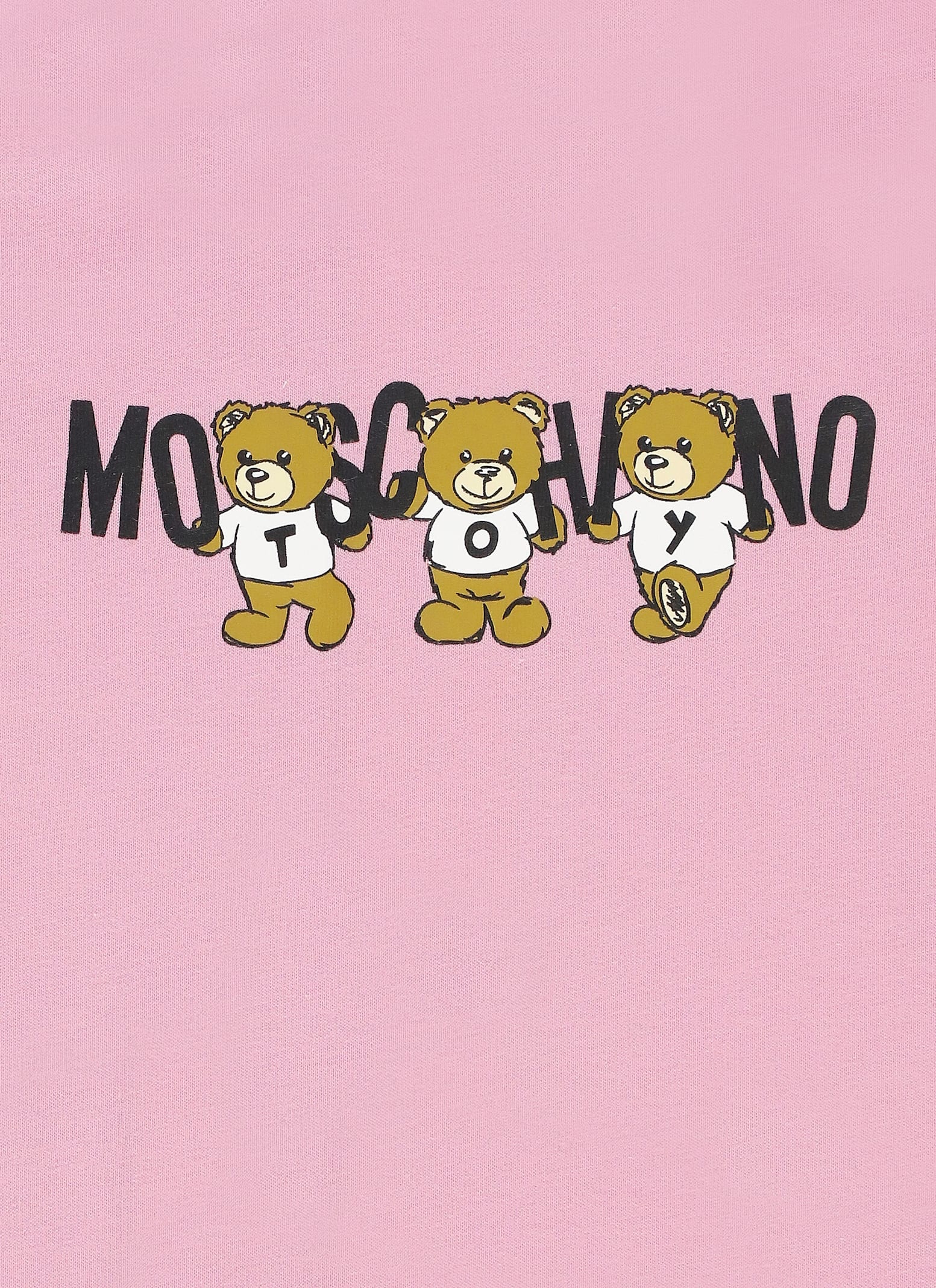 Shop Moschino Teddy Bear Onesie In Pink