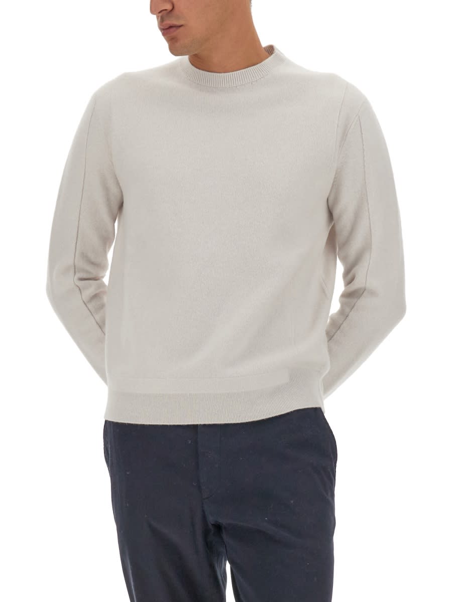 Zegna Wool Cashmere Sweater In White
