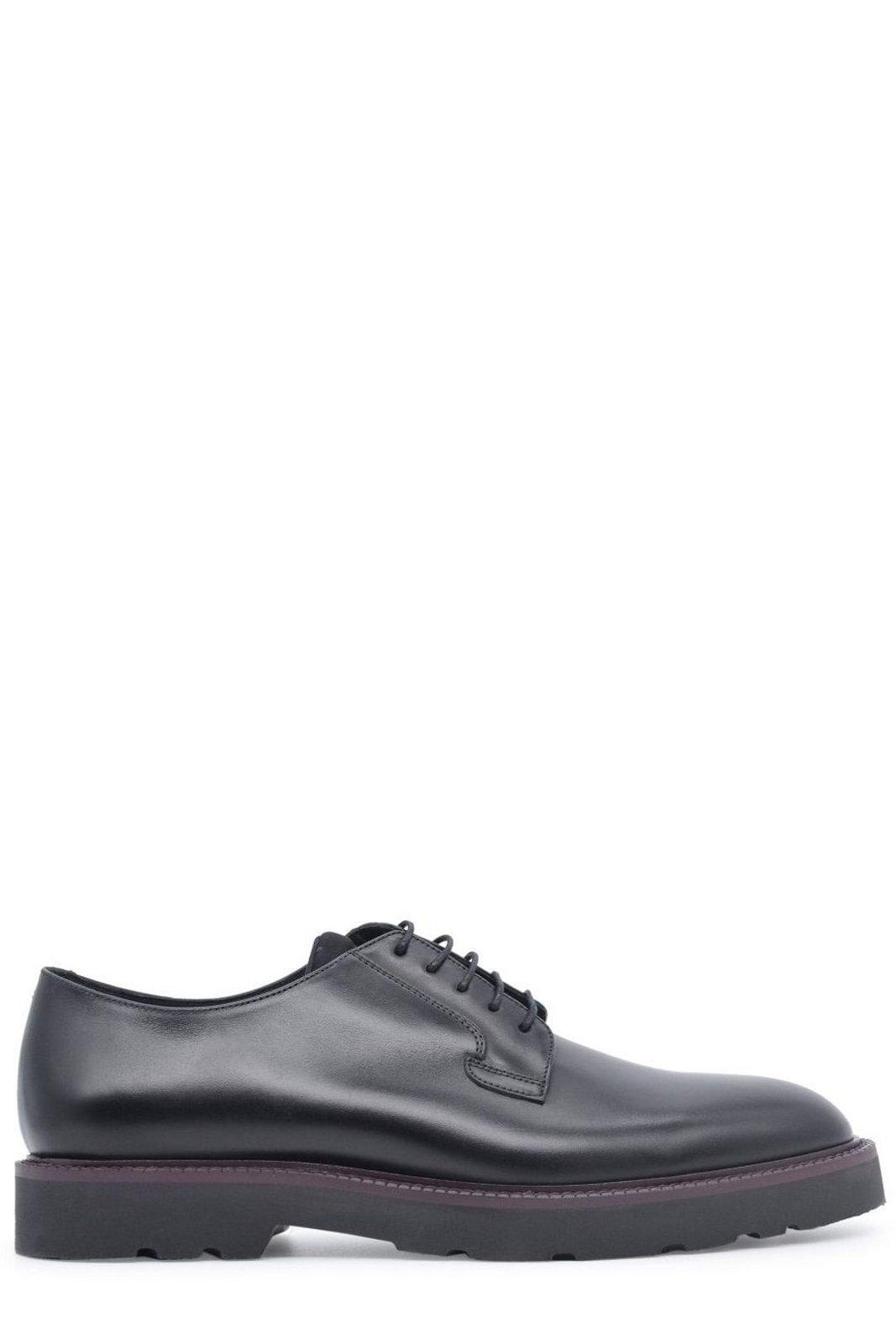 PAUL SMITH ALMOND TOE DERBY SHOES 