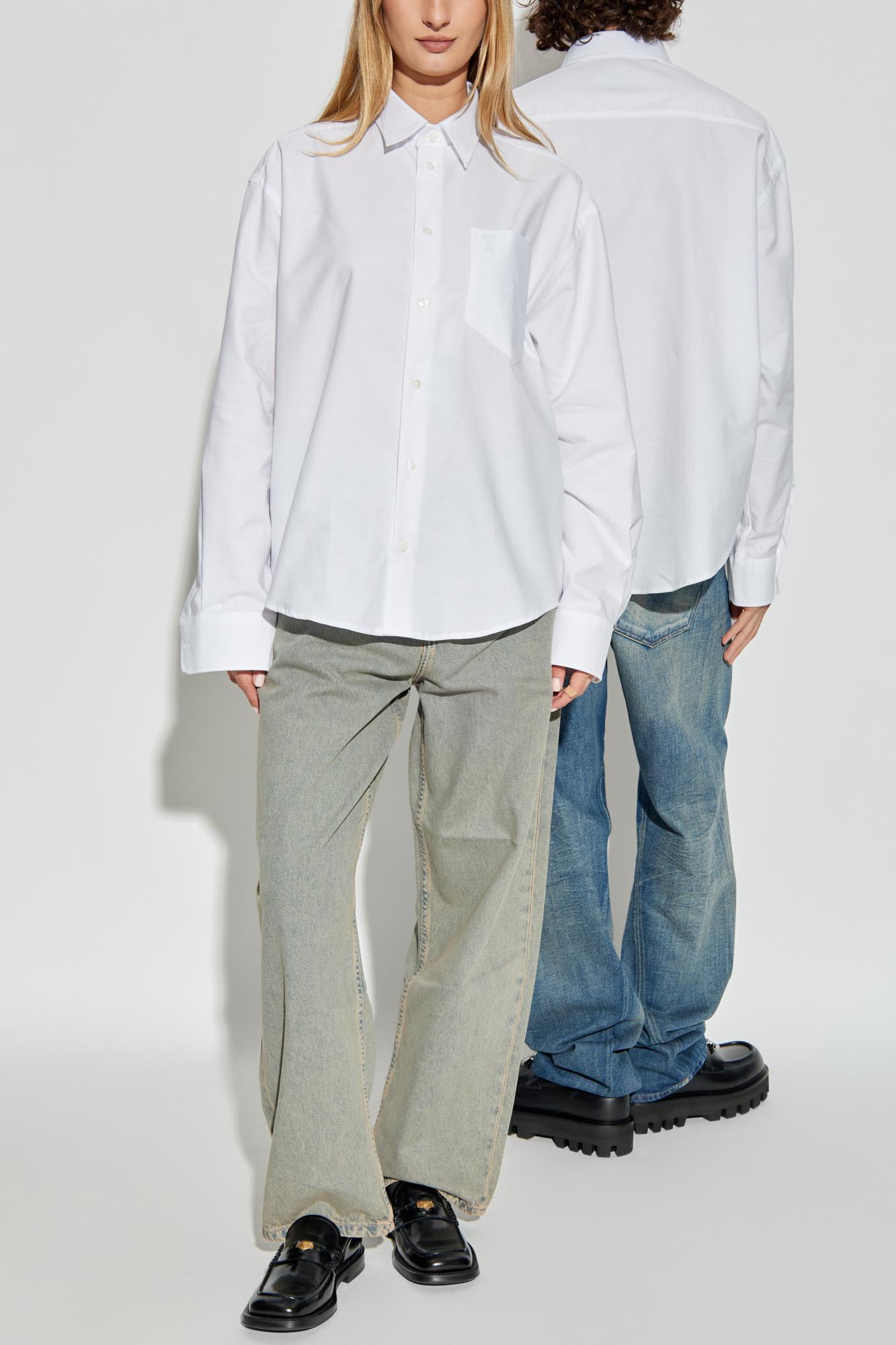 Ami Alexandre Mattiussi Shirt With Logo In White
