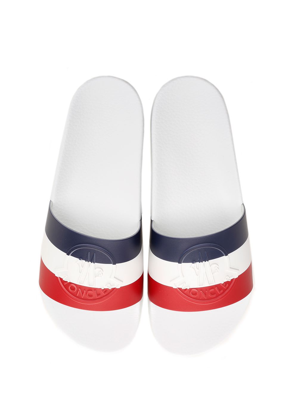 Shop Moncler Brasile Slide In White