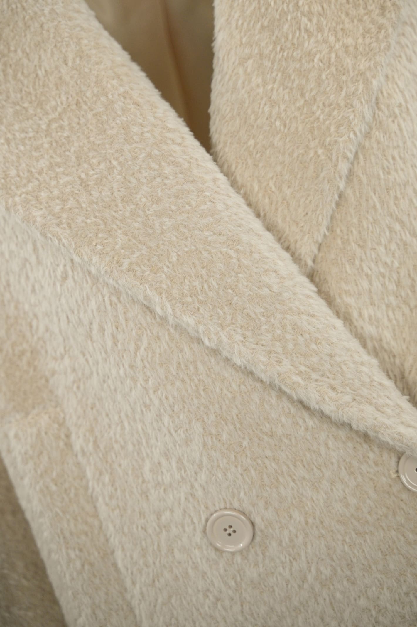 Shop Max Mara Vanesio Jacket In Alpaca And Wool In Albino