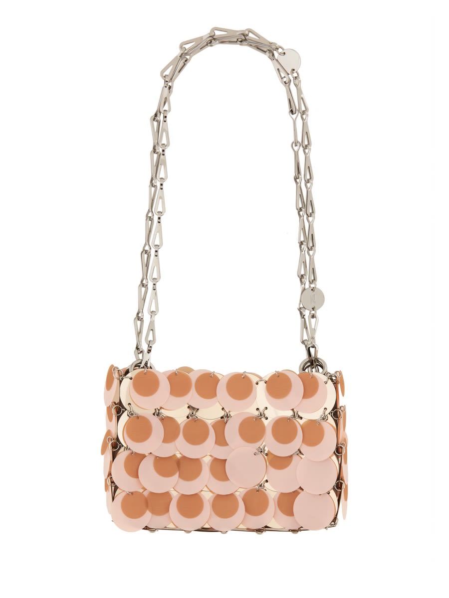 Shop Rabanne Sparkle Nano Bag In Pink