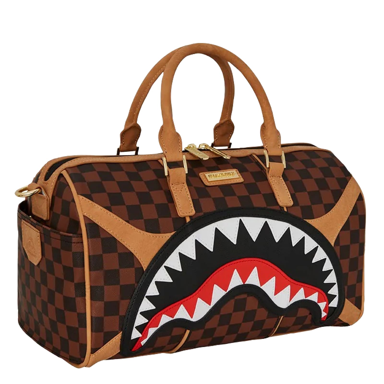 Sprayground Check-shark Holdalls In Brown