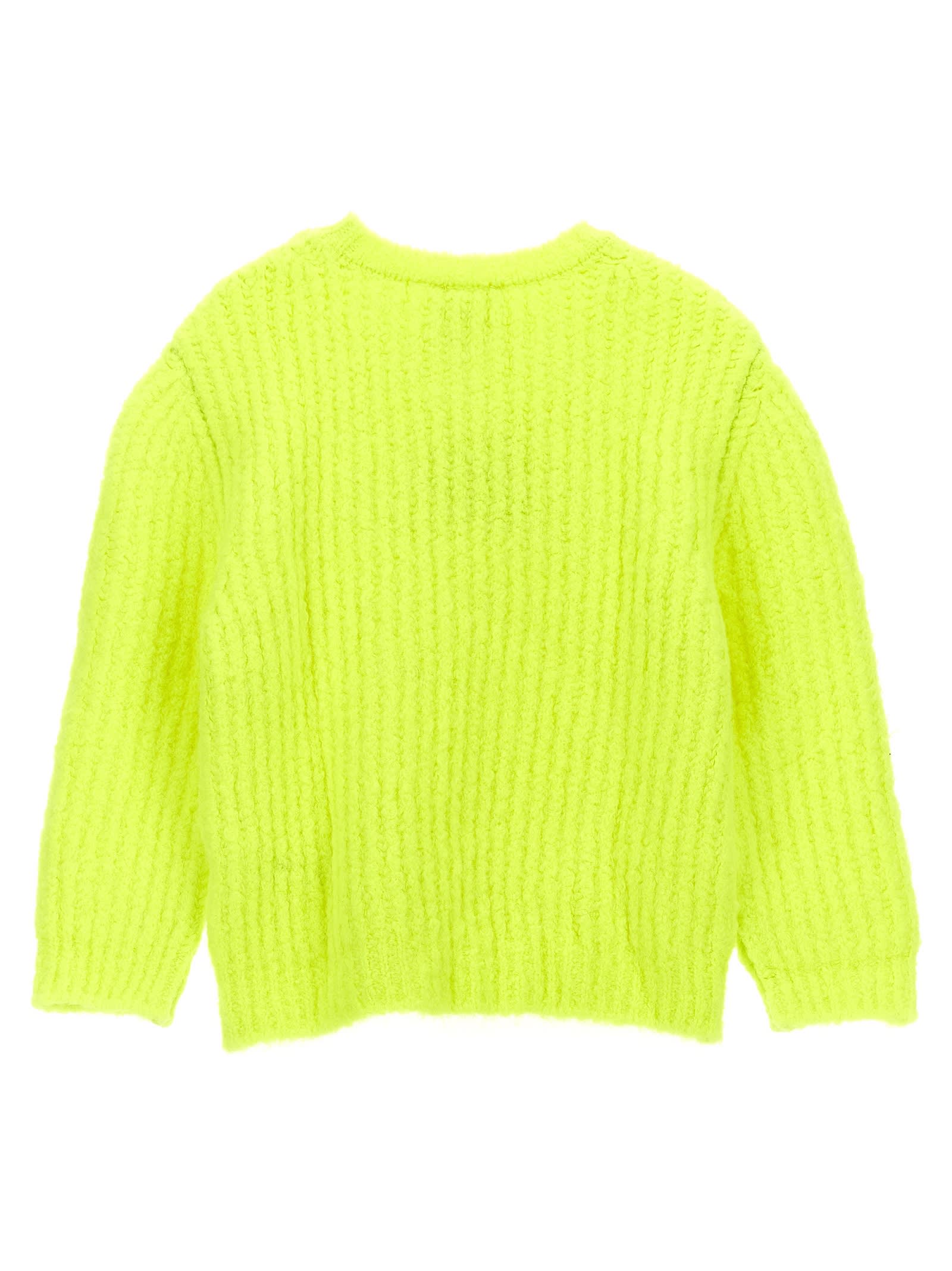Shop Douuod Fluo Sweater In Yellow