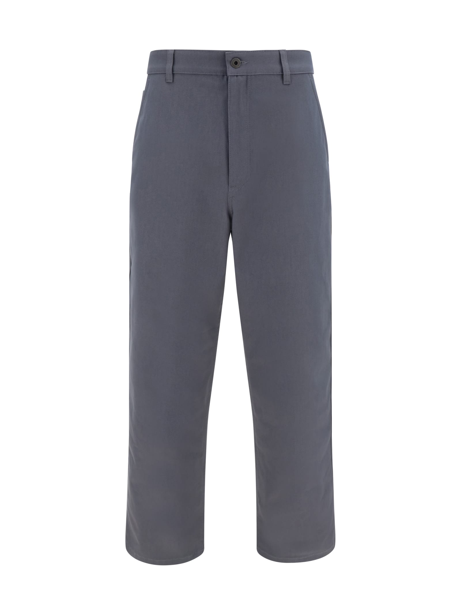 Shop Valentino Cargo Pants In Grigio Chiaro