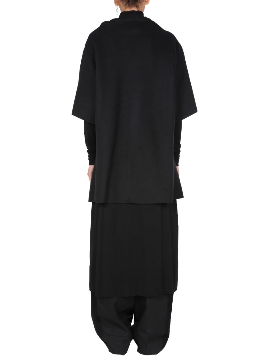 Shop Raf Simons Ataraxia Wool Blend Dress In Black