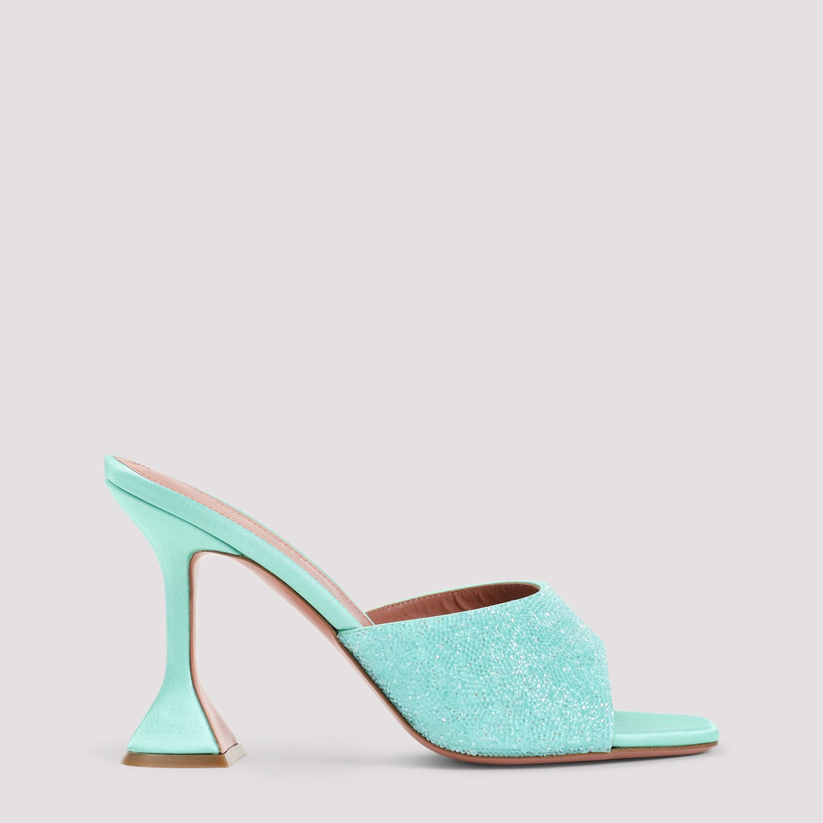 Lupita Crystal Dust 95 Sandals - Amina Muaddi - Modalova