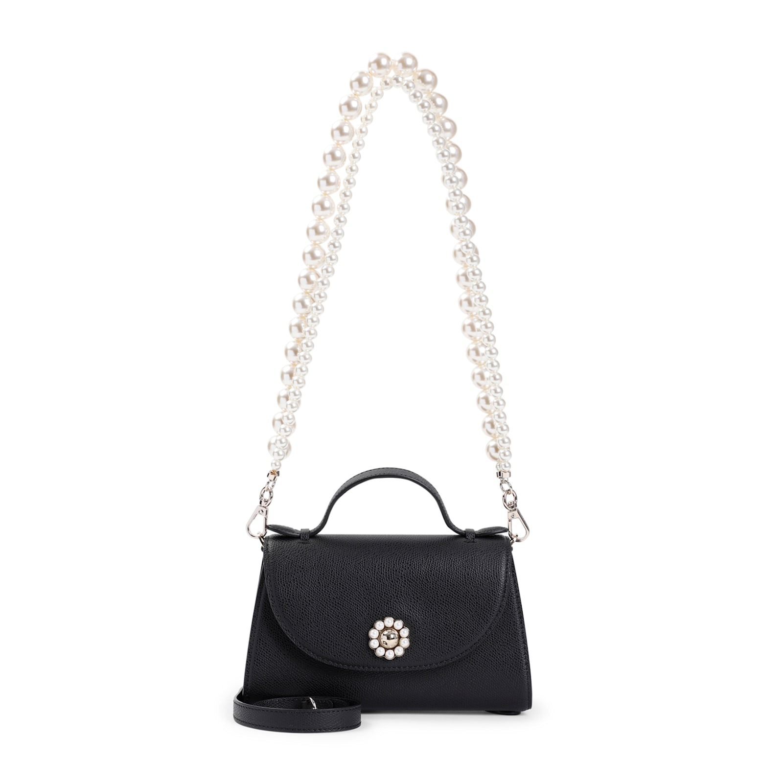 Shop Simone Rocha Valentine Crossbody Bag In Black Pearl