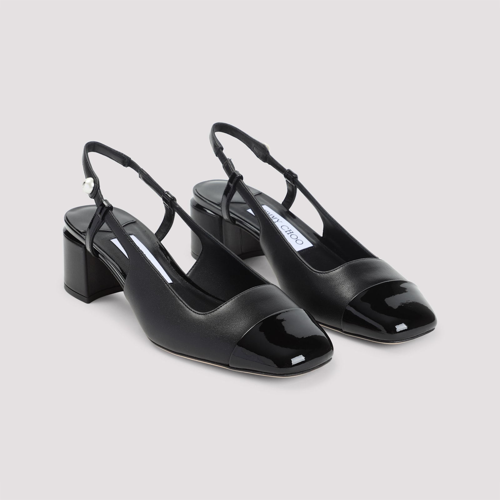 Jimmy Choo Elisa Patent Leather Slingback Pumps In Black