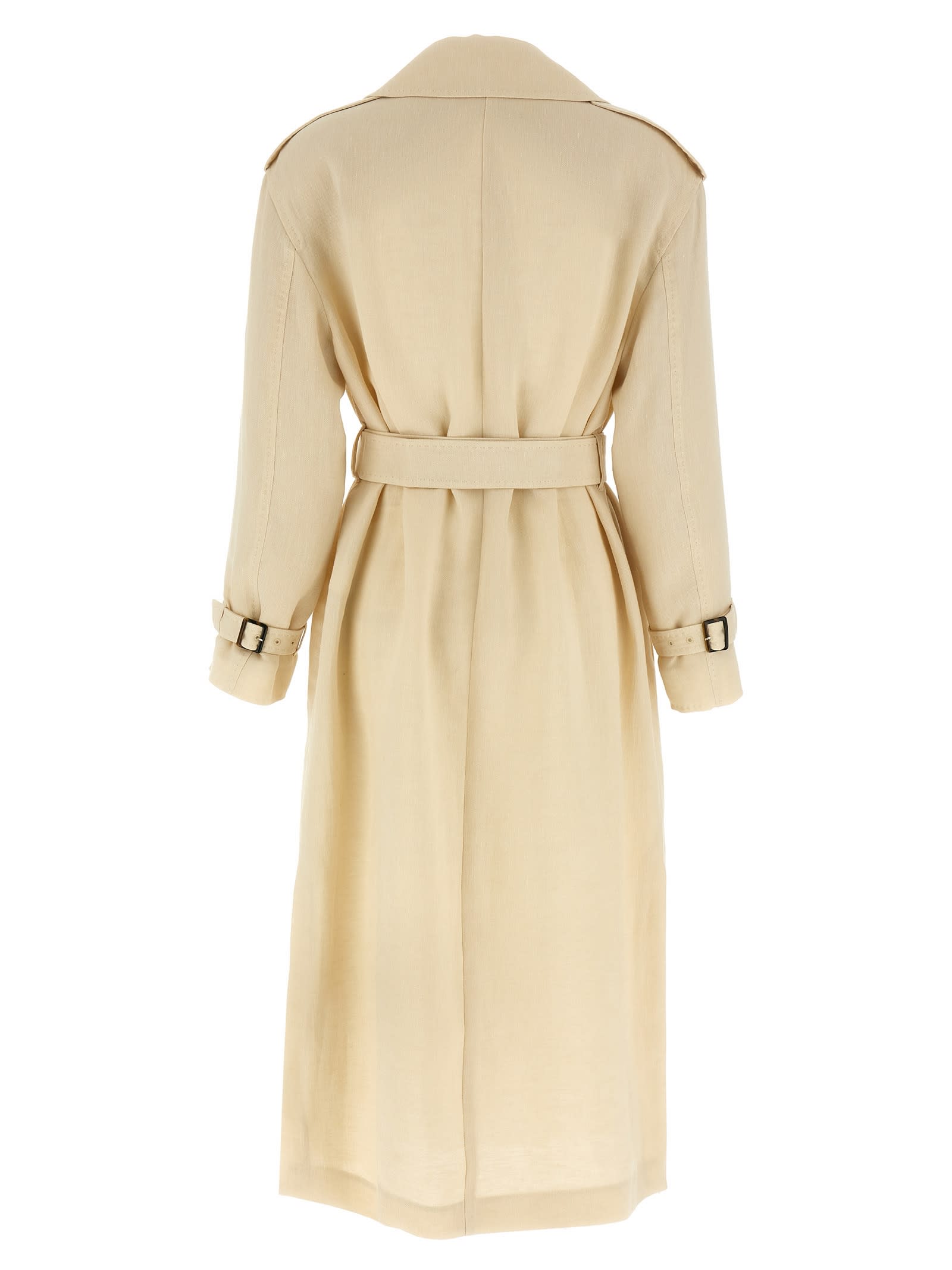 Max Mara Vieste Coats And Trench Coats Beige In Nude