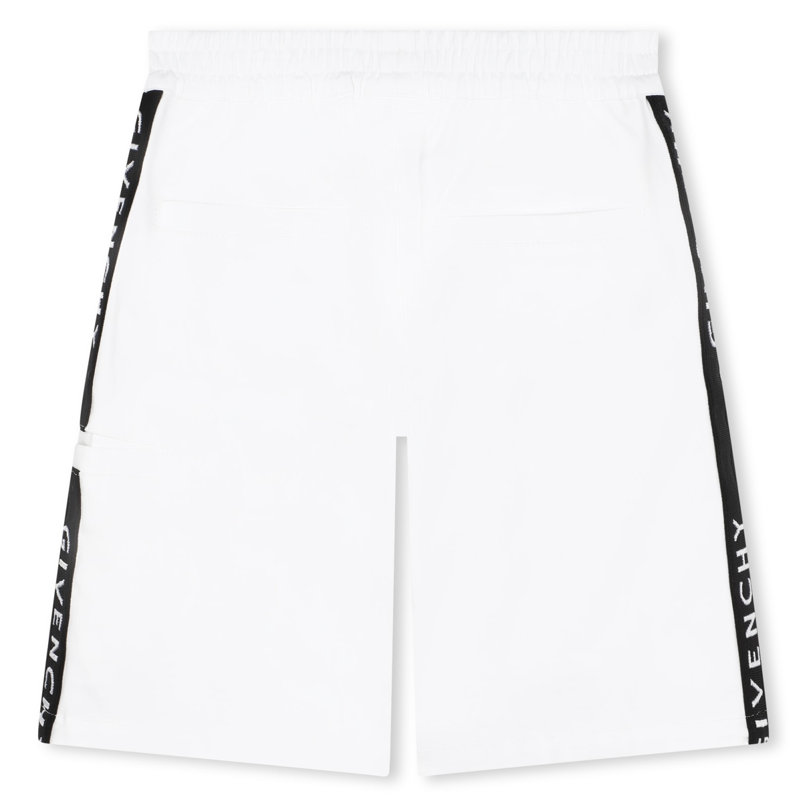 Shop Givenchy Bermuda Shorts With Logo Band