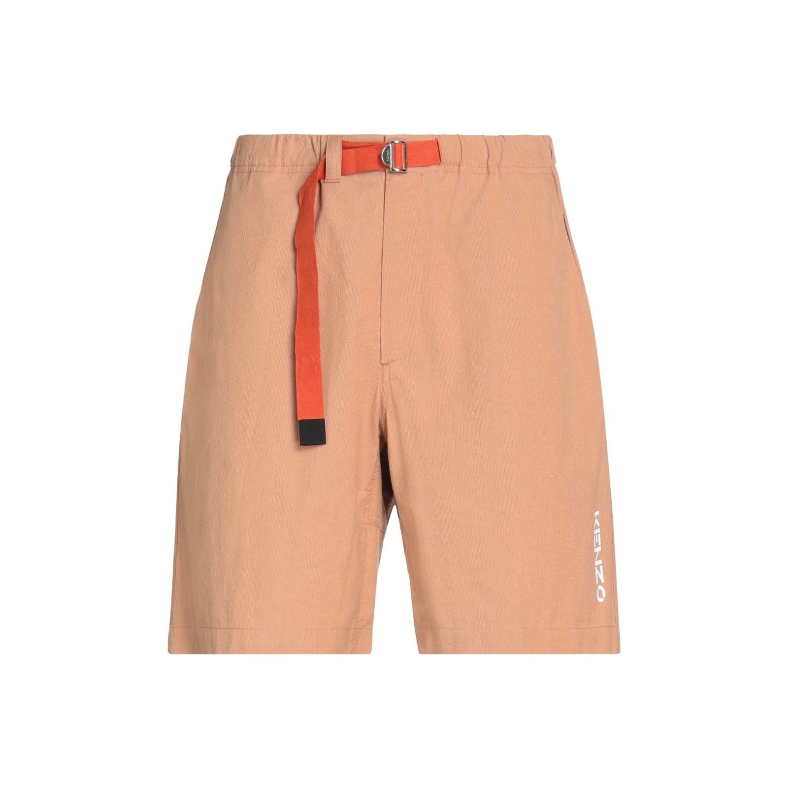 Shop Kenzo Cotton Bermuda Shorts In Brown