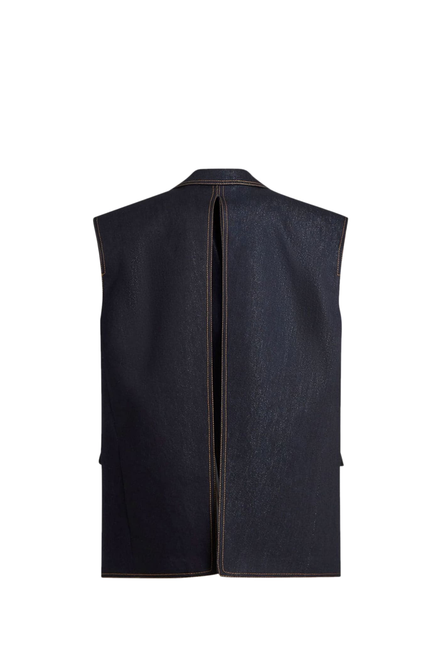 Shop Etro Vest In Blue