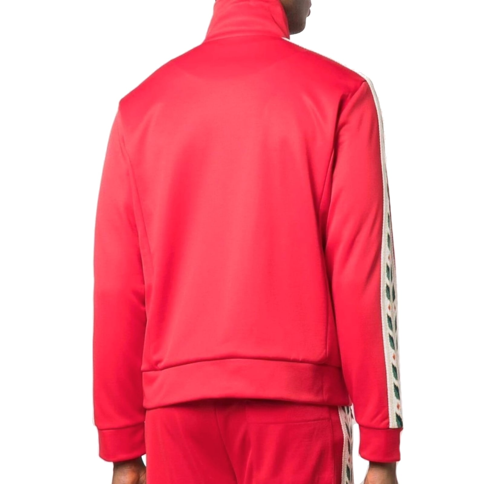 Shop Casablanca Laurel Zip Bomber In Red