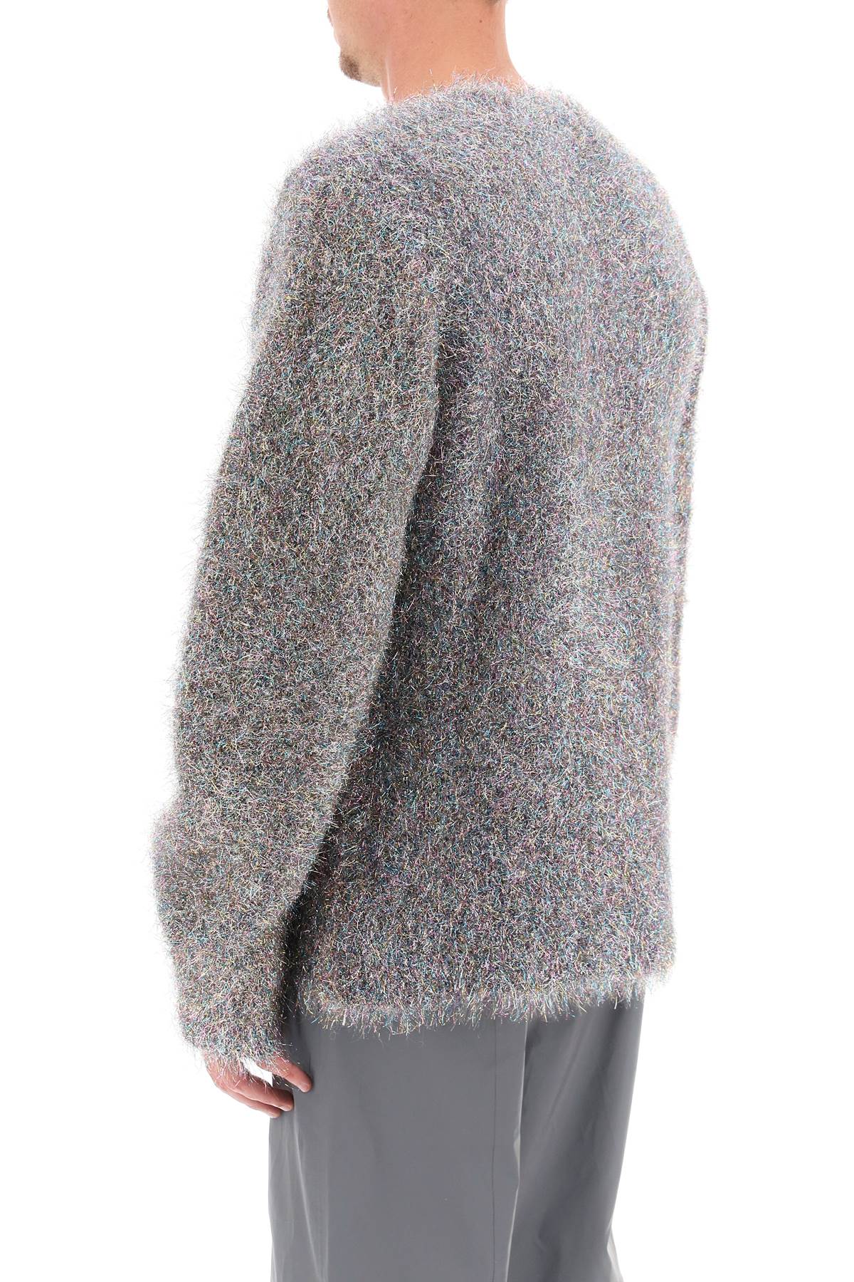 Shop Jil Sander Lurex And Mohair Sweater In Multicolor (metallic)