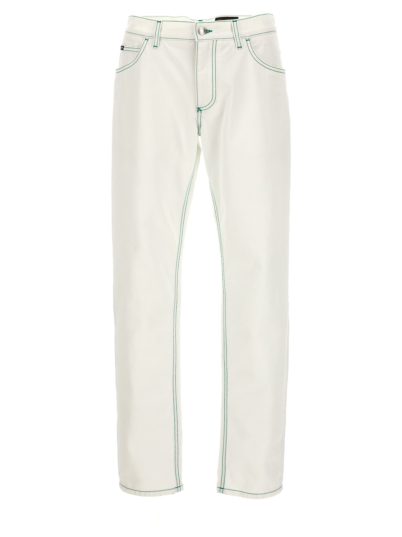 Shop Dolce & Gabbana Regular Jeans In White